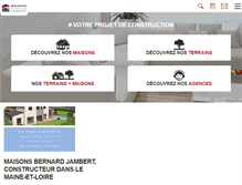Tablet Screenshot of maisons-bernard-jambert.com